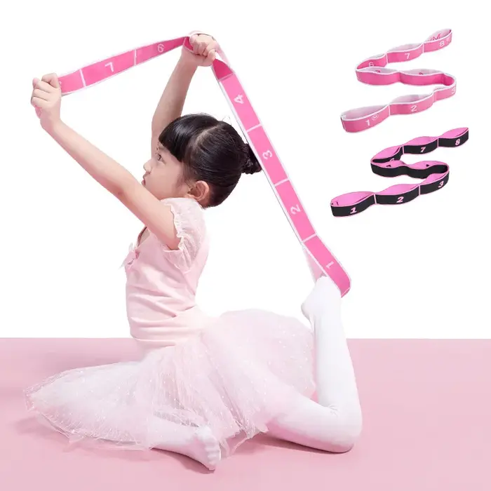 Bande élastique de danse pour enfants, Section numérique pour étirements, ceinture de résistance, ex