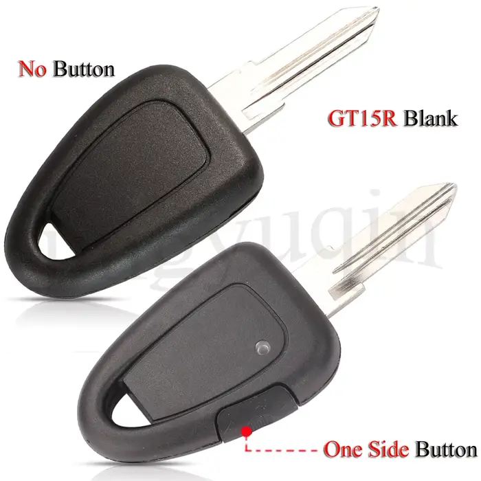 Jingyuqin – coque de clé télécommande, pour Fiat Iveco, avec lame vierge GT15R non coupée, bouton la