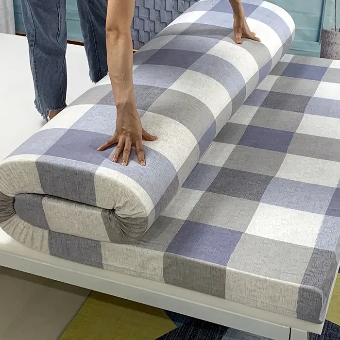 Matelas en mousse à mémoire de forme pliable, Tatami à rebond lent, doux, confortable et épais, couv