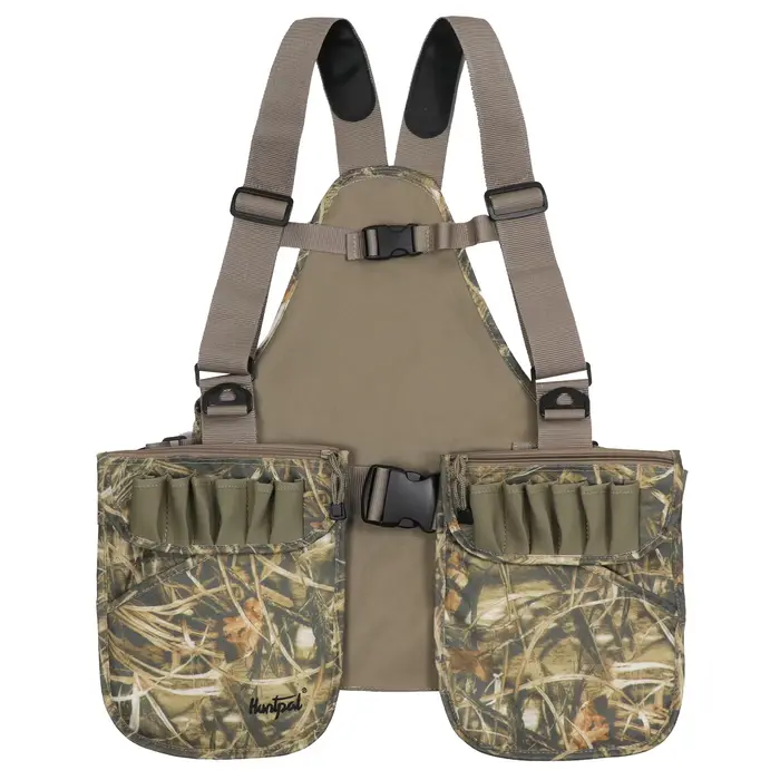 N Gilet de chasse Camouflage Upland Gilet de voilier aquatique Meadow léger avec jeu de chasse Poche