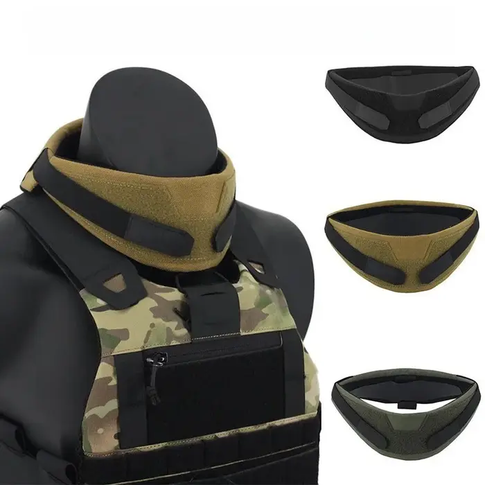 Protège-cou universel tactique pour gilets - Compatible FCSK, CPC, 6094, JPC - Chasse et airsoft