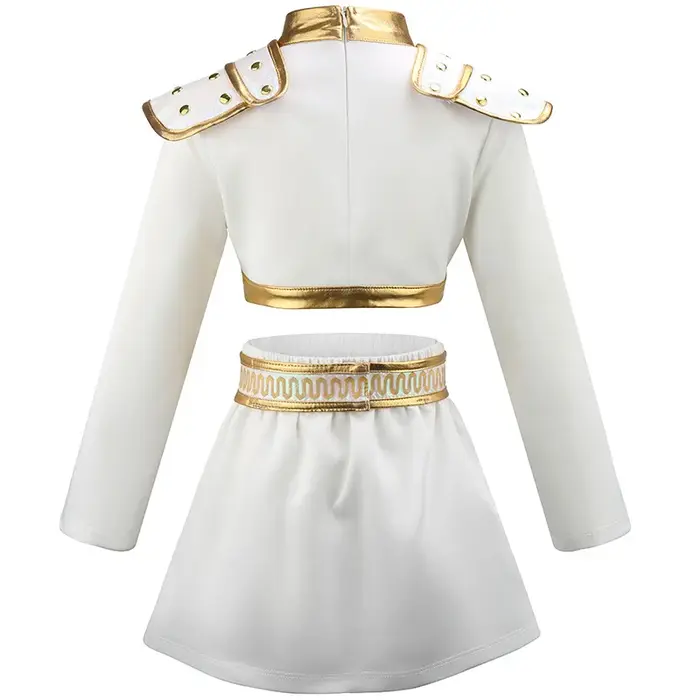 Costume de fête d'halloween de Style K-POP pour enfants, tenue de spectacle idole avec haut et jupe 