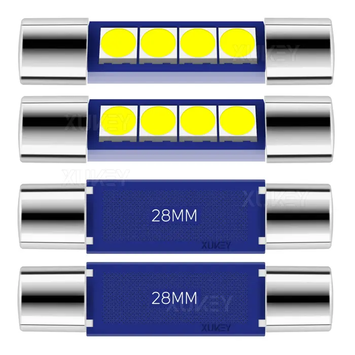 Ampoule LED DE3175 6000K, guirlande LED blanche brillante 28mm 29mm 4-SMD 3030-Chips pour lumières i