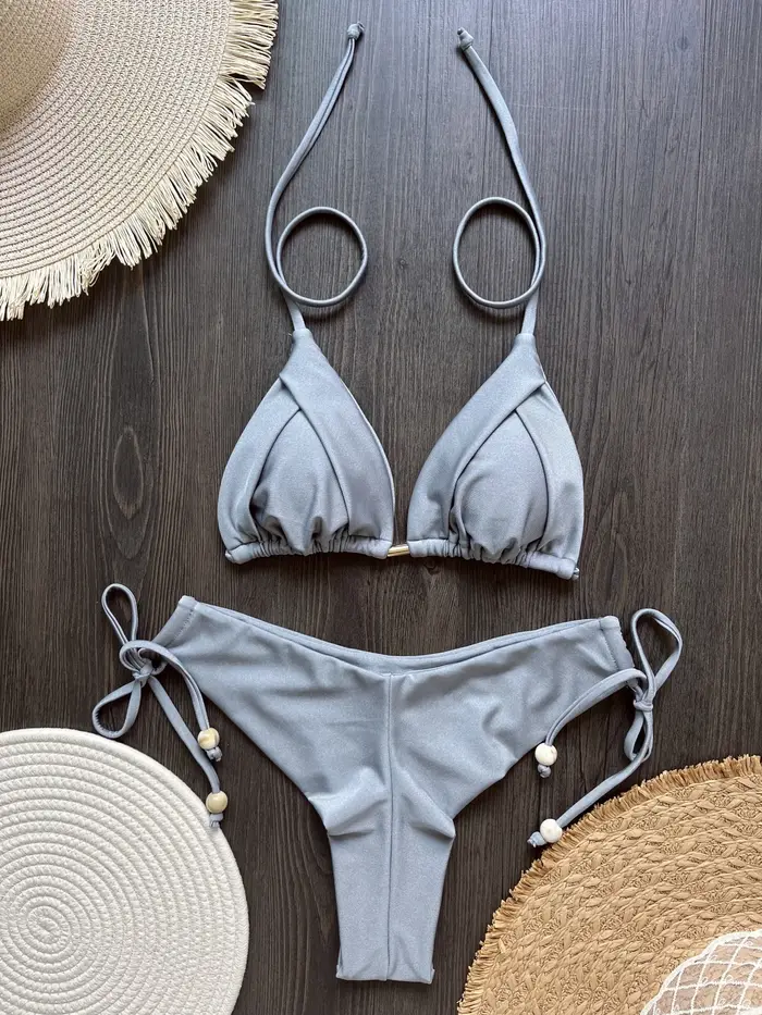 2025 nouveau Triangle Sexy maillot de bain pour femmes Bikinis brésiliens licou maillots de bain Pus