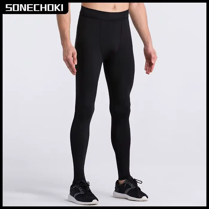 Leggings de Compression de gymnastique pour hommes, pantalons d'entraînement de Sport, collants de c