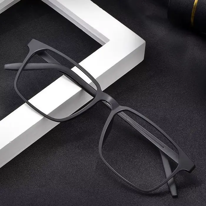 Lunettes de lecture en titane pur pour hommes et femmes, TR90, Anti-rayon bleu, monture complète, po