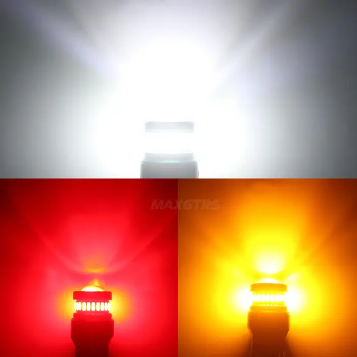 2x LED T20 1157 BAY15D P21/5W LED 7443 SRCK W21/5W 4014 LED Bulsb feux de voiture clignotant frein f
