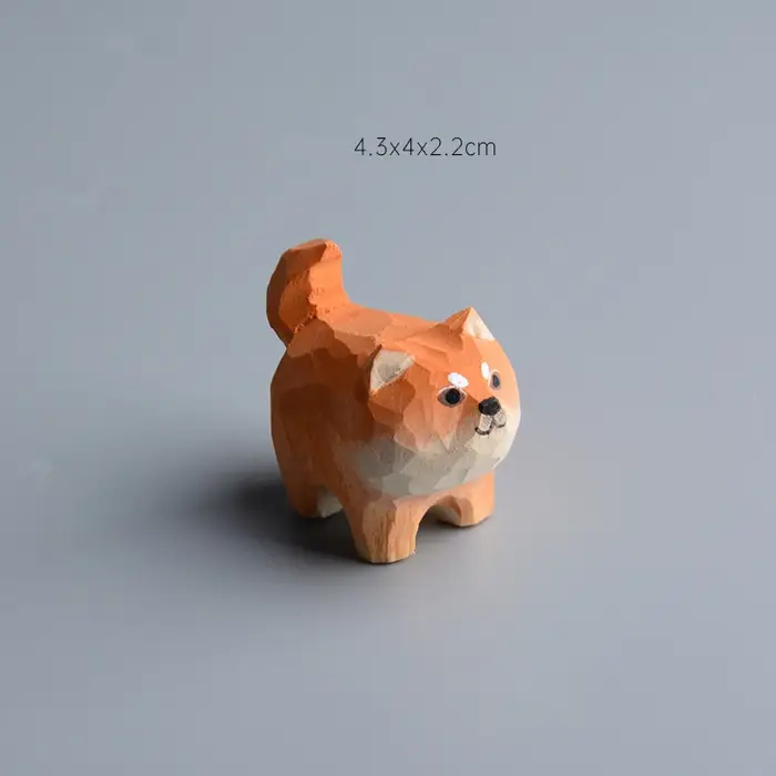 Porte-clé Akita en bois sculpté à la main pour chien, pendentif, artisanat créatif en bois, cadeau p