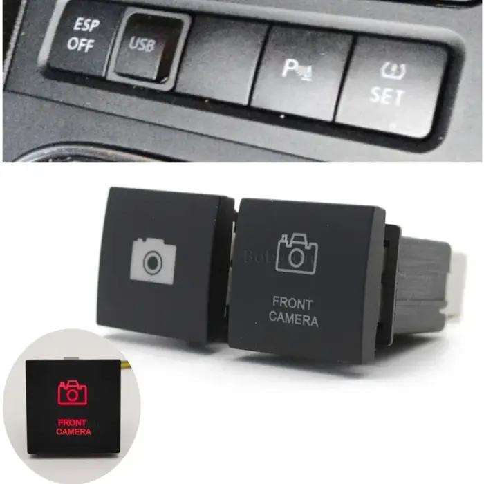 Caméra de recul pour voiture, caméra avant, bouton de commutation avec fil pour VW Golf 6 Golf V Jet