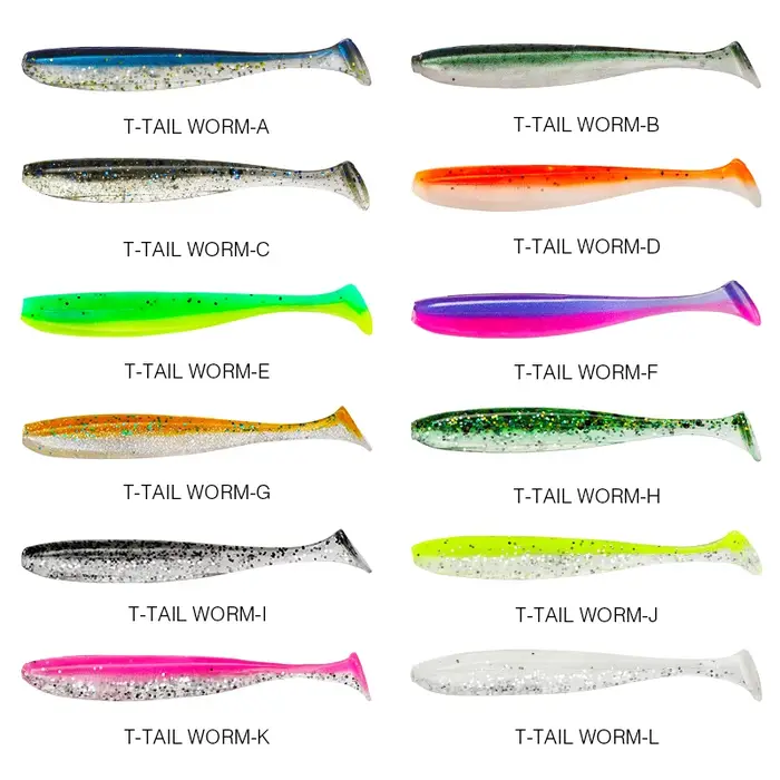 TSURINOYA nouvelle taille 100mm 120mm T queue ver leurres souples facile Shiner artificiel doux appâ