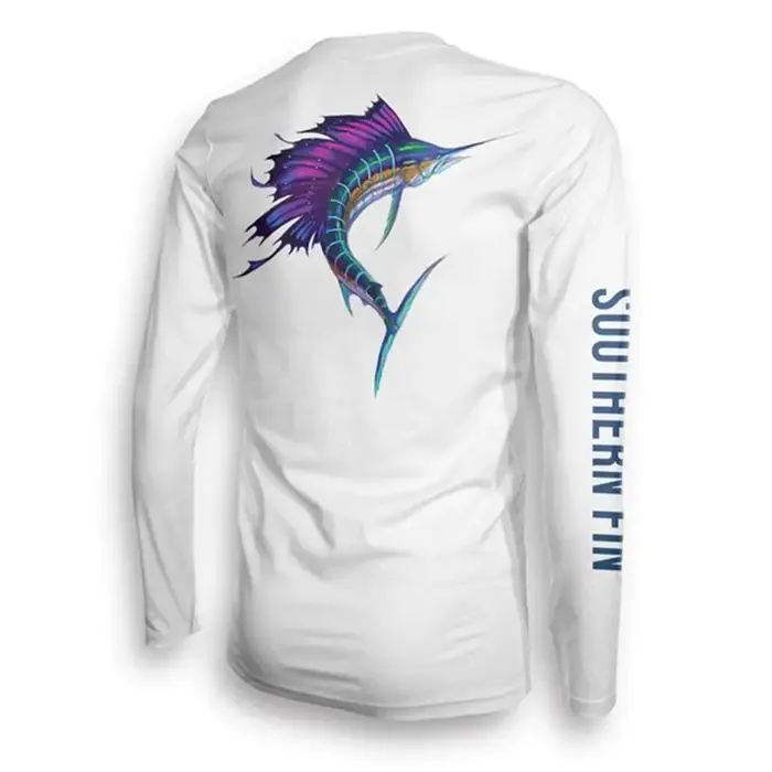 SOUAlterN-Chemise de pêche FIN, protection solaire UV, respirante, manches longues, séchage rapide, 