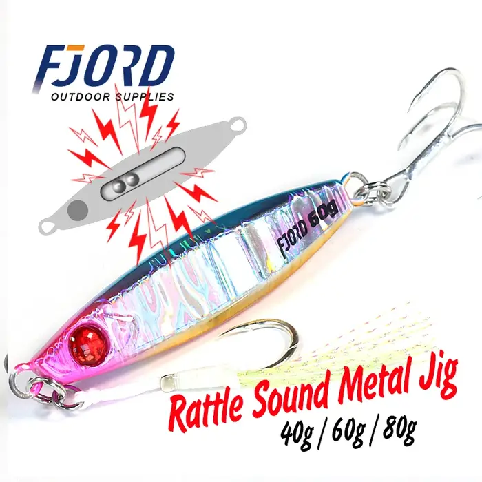 FJORD hochet métal gabarit leurre de pêche 40g 60g 80g veilleuse gabarits rivage coulée Swimbait nou