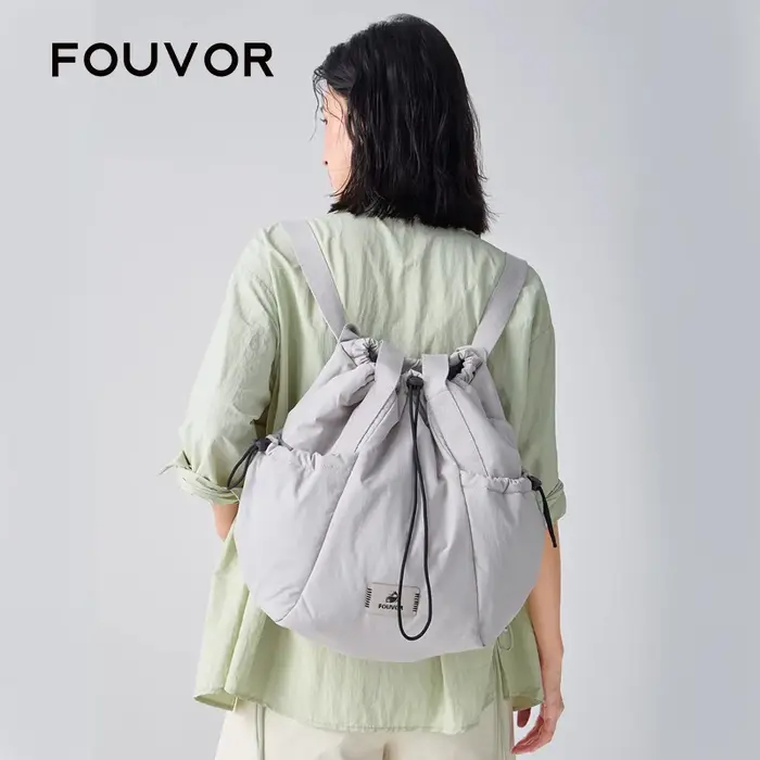 FOUVOR – sac à dos léger pour femmes, sac de voyage multifonctionnel avec cordon de serrage pour ord