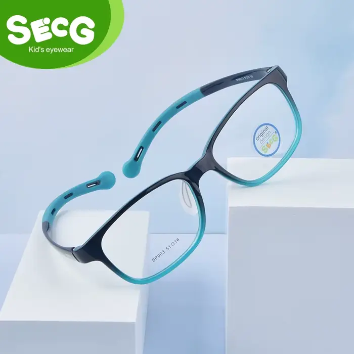 SECG ultraléger Flexible doux enfants lunettes optique lunettes de sport Silicone pour garçons et fi