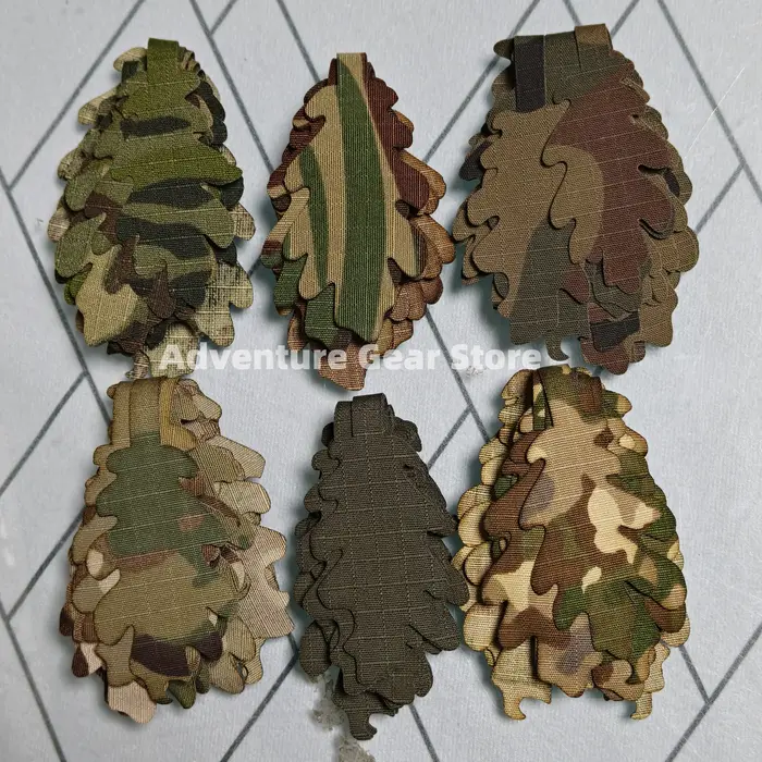 Kit 15 pièces bandes camouflage double face ghillie, matériel vêtements tactiques bricolage chasse