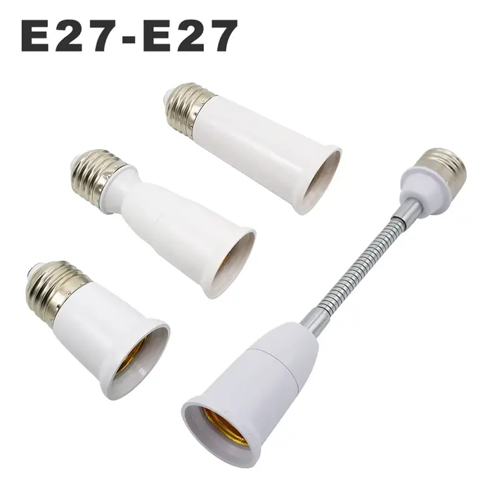 Extension de Base de lampe E27 à E27, 65mm 95mm 197mm, convertisseur de support de lampe E27-E27, ad