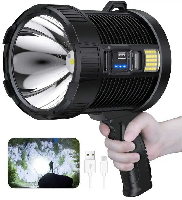 Projecteur rechargeable 900000   Lumens Led spots poche grande lampe de poche Super lumineux project