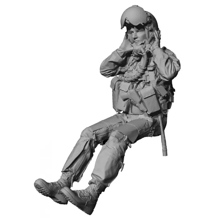 Pilote de chasse moderne USAF, soldat modèle en résine, thèmes militaires, kit non assemblé et non p