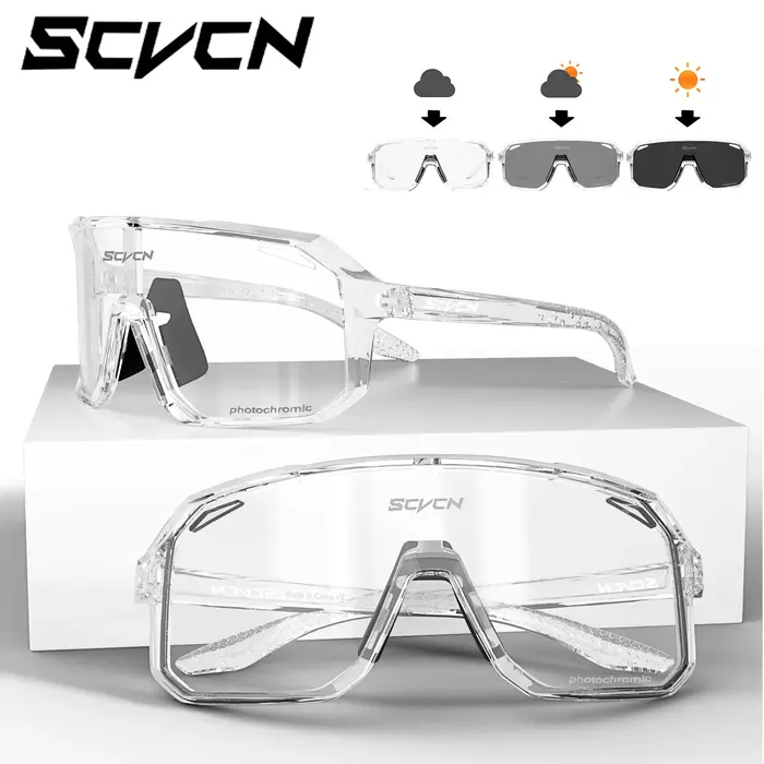 Lunettes photochromiques SCVCN randonnée VTT vélo hommes femmes protection UV400 conduite