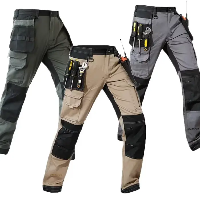 Pantalon cargo léger homme chasse randonnée genouillères tactique respirant confort travail extérieur