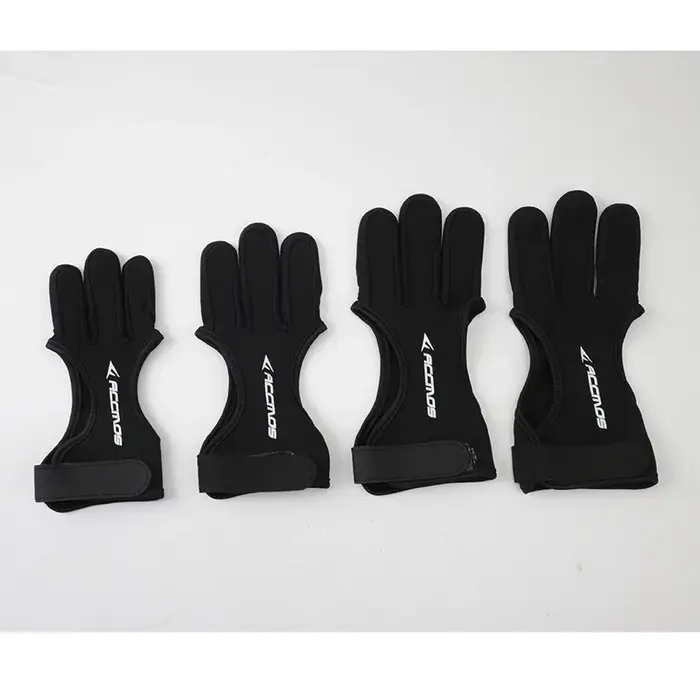 Gant de protection main 3 doigts taille S à XL pour archerie et sports outdoor