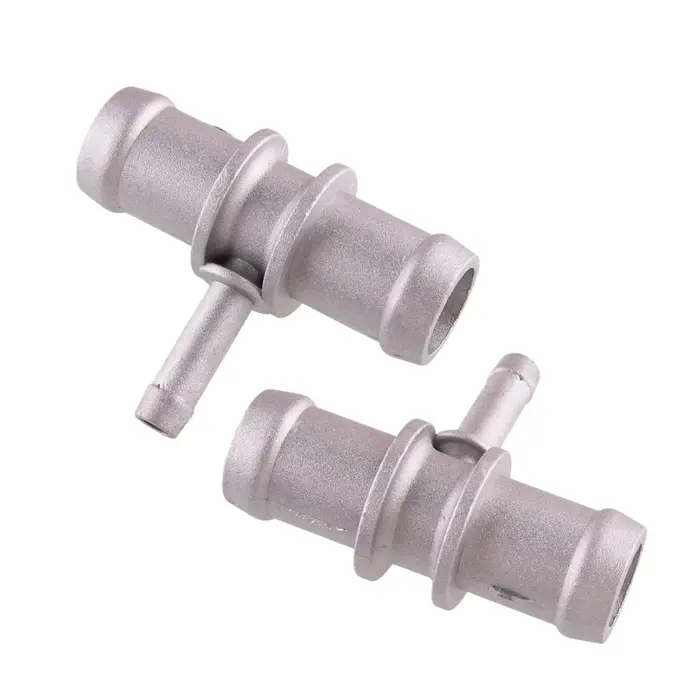 2 pièces 3/4 ''5/16'' 3/4 ''argent 20mm-8mm-20mm té tuyau de chauffage liquide de refroidissement ré