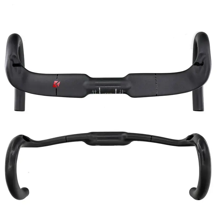 Guidon de vélo de route en carbone T1000, 31.8X380/400/420/440mm, routage interne mat UD, accessoire
