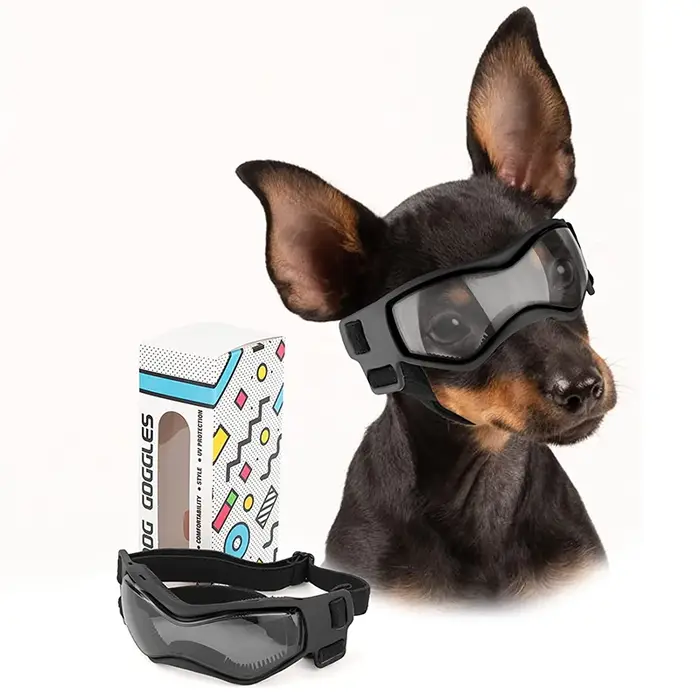 Lunettes de soleil souples et réglables pour chien, protection UV, lunettes pour animaux de compagni