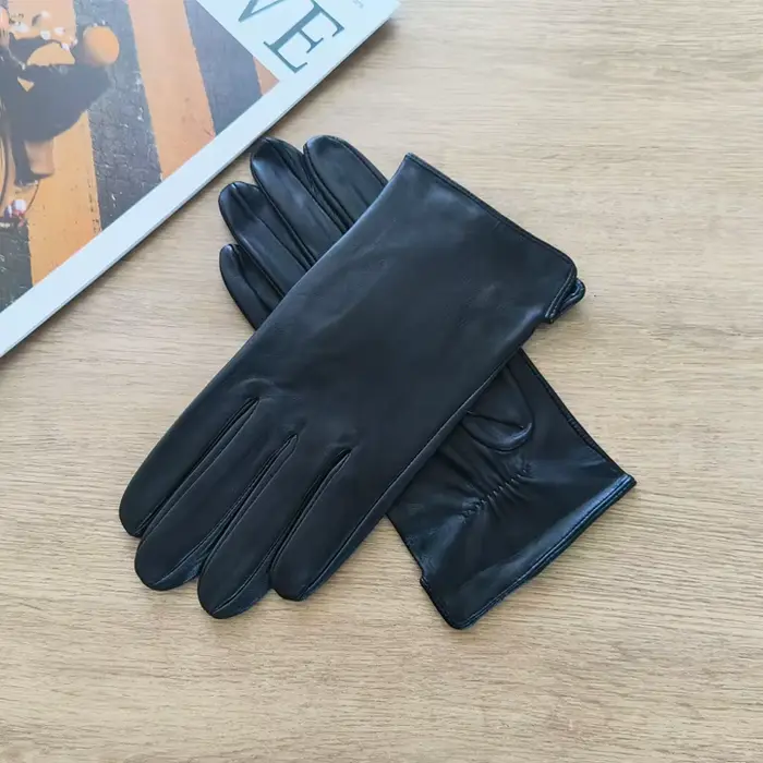 Gants fins en cuir de mouton pour hommes, protection solaire d'été en plein air pour le cyclisme et 
