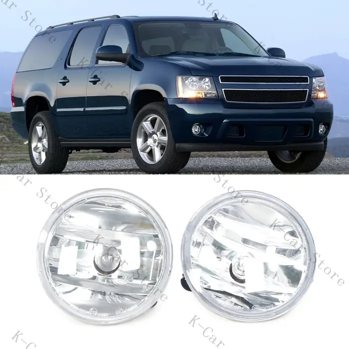 Feu antibrouillard transparent pour voiture, feux de conduite pour Chevy Avalanche banlieue Tahoe po