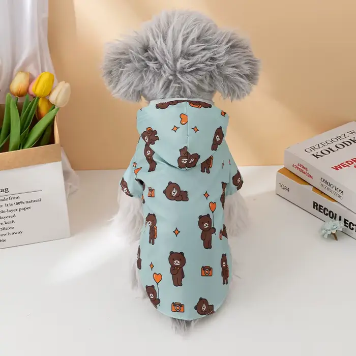 Manteau de Pluie pour Chien Tendance Été Manches Courtes Vêtements Imperméables pour Chiots Manteau 