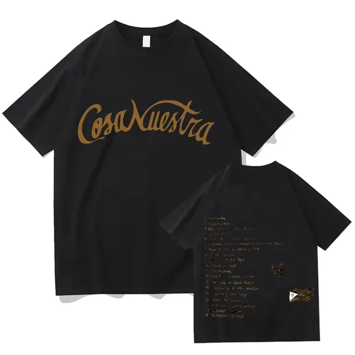 Rauw Clejandro Cosfil estra Tshirts, Vêtements en coton rétro, Économie unisexes, Économie de haute 