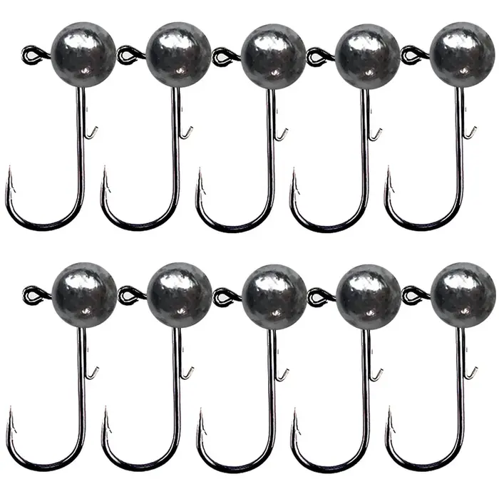 10 pièces tête de gabarit crochet de pêche 3.5g 5g 7g 10g 14g boule ronde tête de gabarit crochet sa