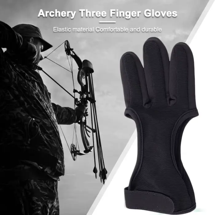 Protège-doigts 3 doigts pour arc recurve chasse tir à l'arc - Gants de protection main droite/gauche