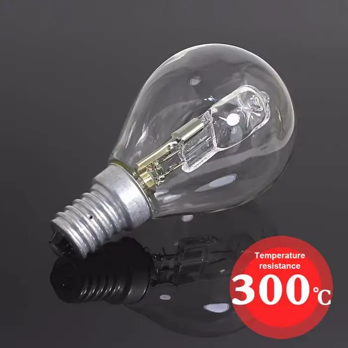 Ampoule halogène P45 42W E14 220V, résistante aux hautes températures, lumière de four à 300 degrés,