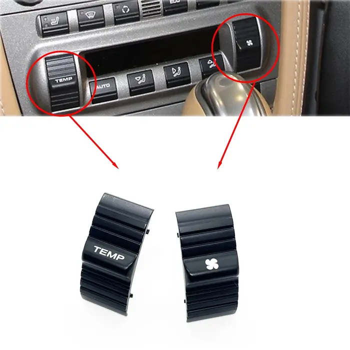 ESIRSUN – jeu de boutons de température de climatisation HVAC A/C, adaptés à la Porsche 911 997 Boxs