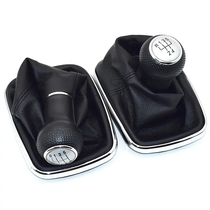 23mm pour Volkswagen VW Golf 4 IV MK4 GTI R32 Bora Jetta 5 vitesses cadre noir pommeau de levier de 