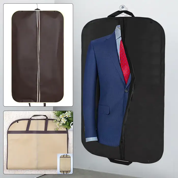 Couverture Anti-Poussière pour Vêtements et Robe de Mariée, Sac de Rangement à Suspendre, Organisateur de Garde-Robe, Sac Transparent Pliable, Occasions Spéciales et Voyage
