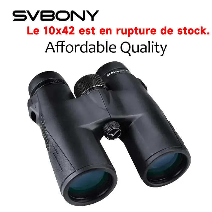 Jumelles Svbony SV47 10x42 HD étanches birdwatching lunette télescope adultes lentilles FMC BAK4 chasse