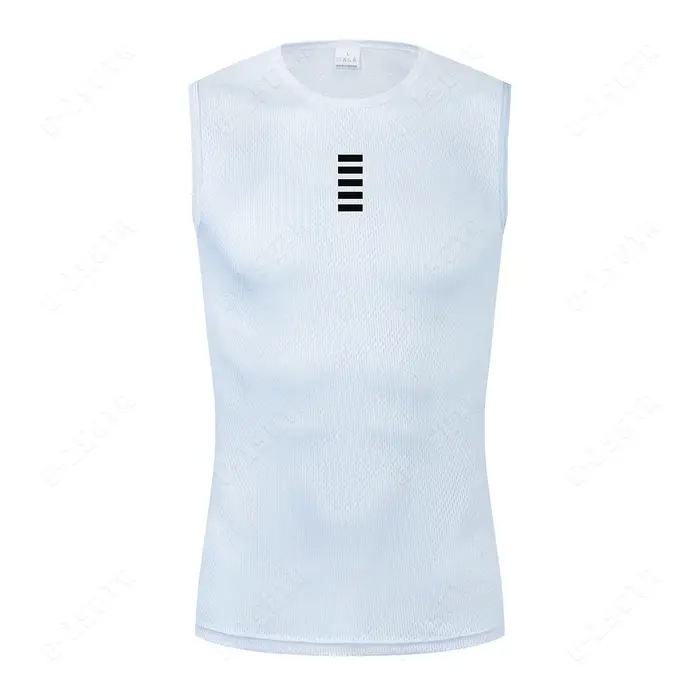 Couche de Base de cyclisme, sous-vêtements réfléchissants, maillot de cyclisme blanc, gilet de Sport