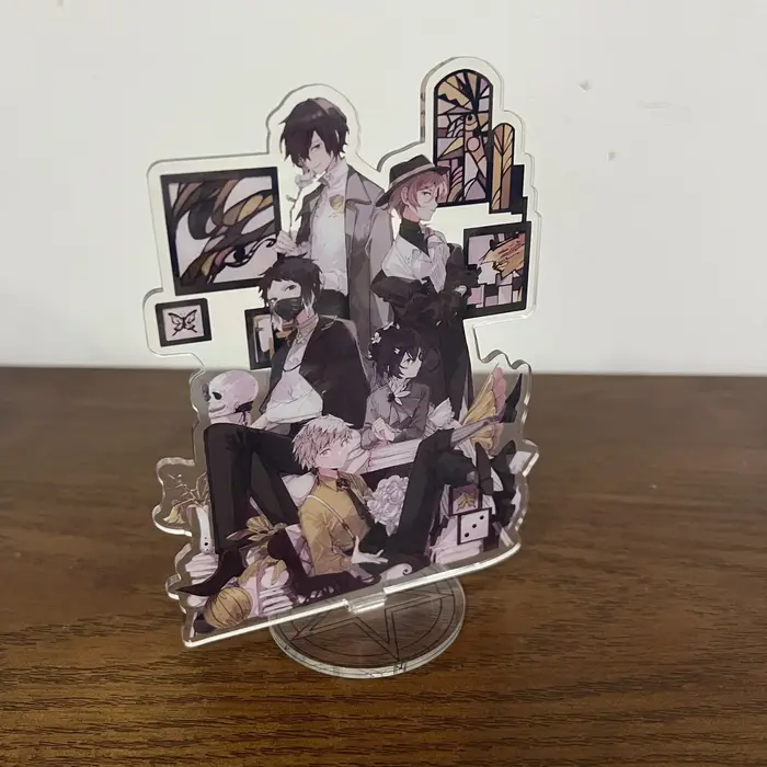 Bungou chiens errants 10th anniversaire support acrylique Figure Anime Dazai Osamu Nakahara Chuuya bureau debout plaque jouet