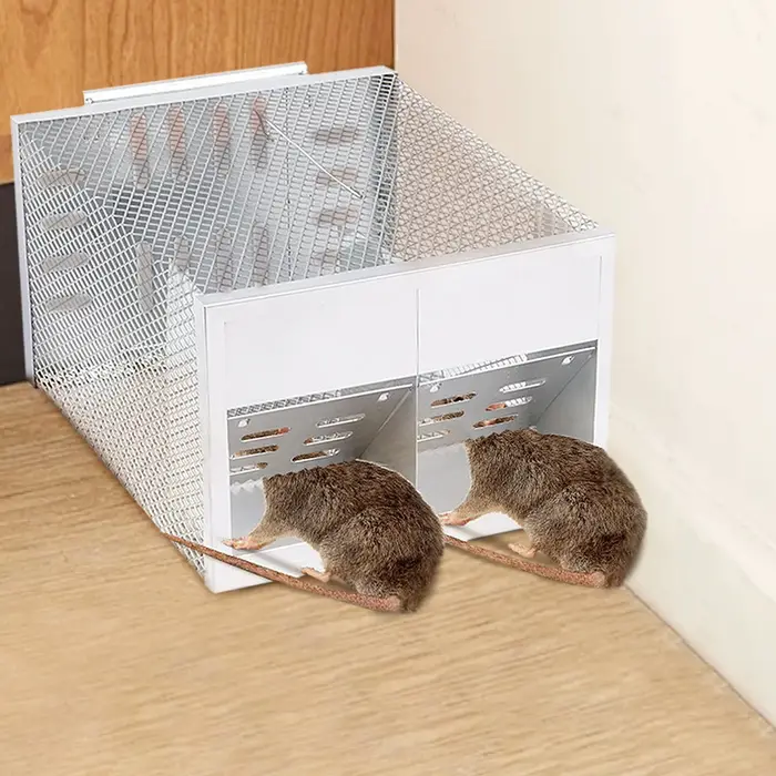 Piège à rats intelligent à Double porte en acier