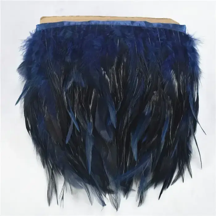 Garniture en plumes de faisan colorées de 5m pour robe de mariée et artisanat de haute couture occassions spéciales