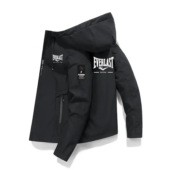Nouvelle veste coupe-vent pour homme 2026, veste de baseball à capuche zippée, veste décontractée po