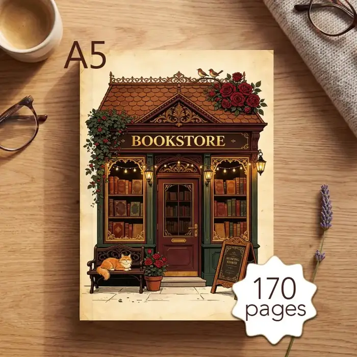 Journal de lecture A5 pour les amateurs de livres, journal de lecture avec 170 pages, planificateur 