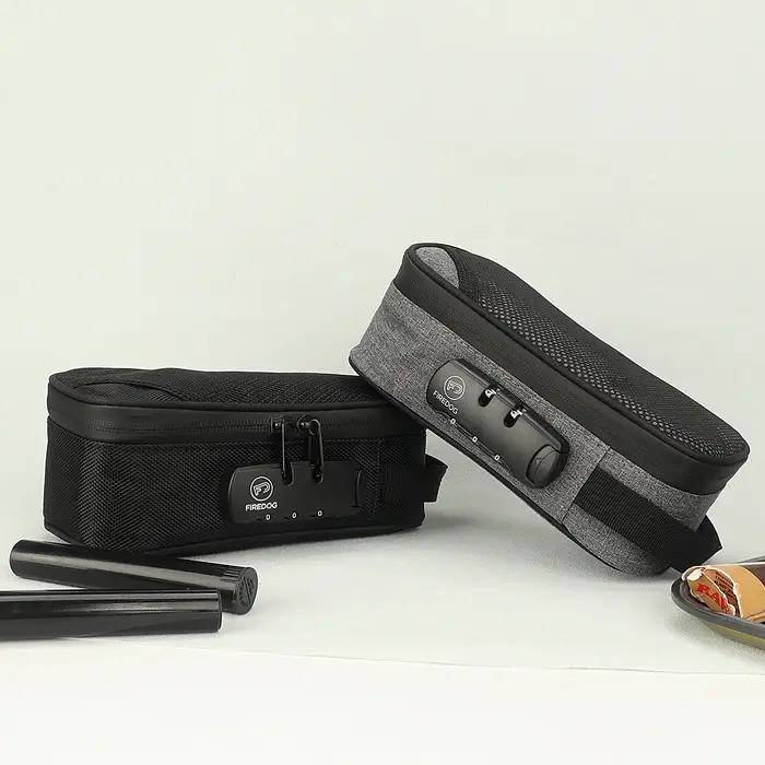 FIREDOG-Sac pour pipe à fumer avec étui à bouteille BLOLock, Odeur Verde, Pot