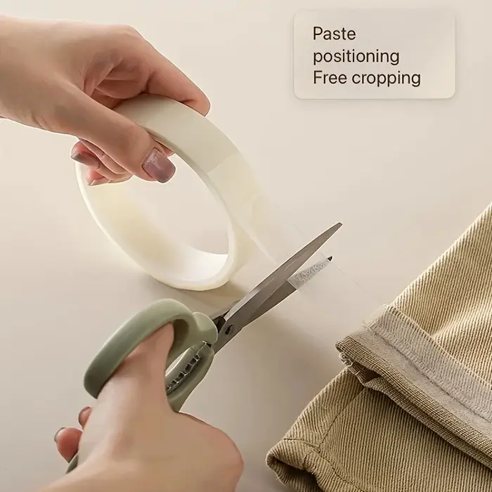 1 rouleau de ruban adhésif double face pratique pour ourlet sans couture