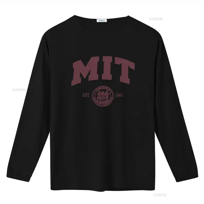T-shirt MIT officiellement sous licence avec logo Arch, Massachusetts Institute of Technology, fondé en 1861, vintage, lavé, confortable