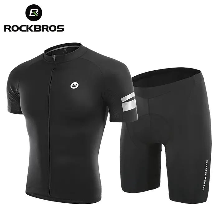 ROCKBROS – maillot de cyclisme pour hommes, chemise d'été respirante, vêtements de vélo à séchage ra