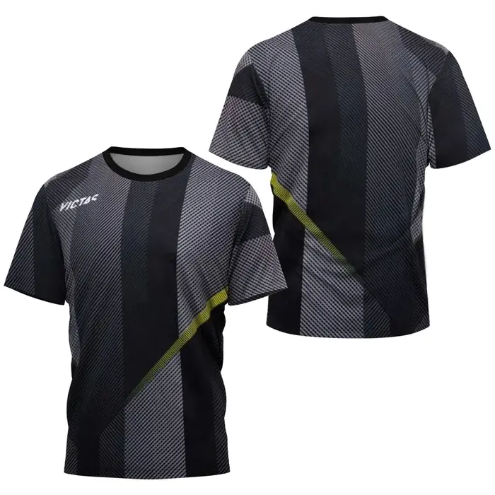 T-shirt pour homme, vêtements de sport de tennis de table, vêtements de fitness en plein air, t-shirt décontracté à manches courtes, col rond, t-shirt surdimensionné